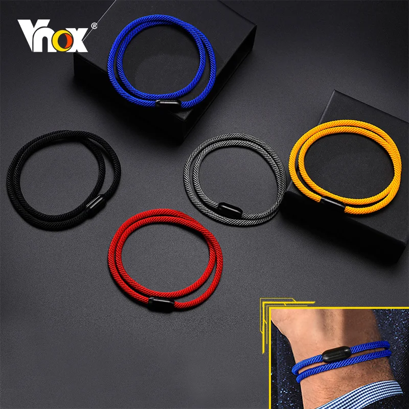 Vnox Casual Milan Thread Rope Bracelets for Men Women,Single Double Layer Chain with Stainless Steel Attractive Clasp Accessory
Vnox Casual Milan Thread Rope Bracelets for Men Women,Single Double Layer Chain with Stainless Steel Attractive Clasp Accessory