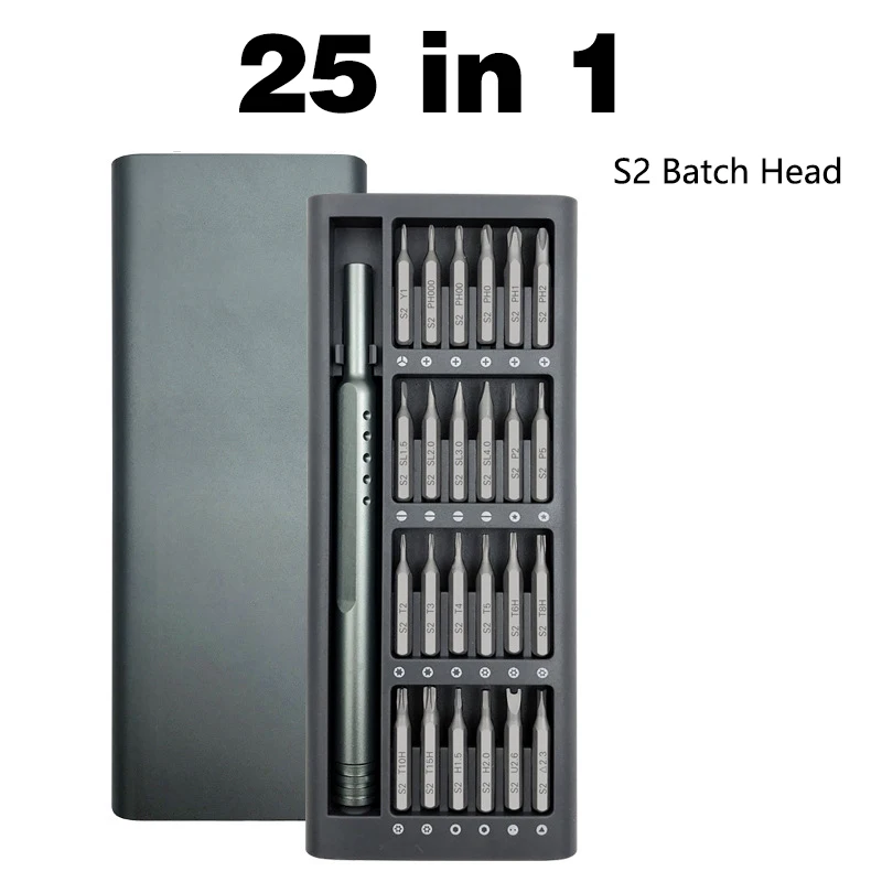 1Pcs Screwdriver Kit Precision Magnetic Bits Set DIY Dismountable Screw Driver Home PC Phone Repair 25 In 1 Screwdrive Set Tools
1Pcs Screwdriver Kit Precision Magnetic Bits Set DIY Dismountable Screw Driver Home PC Phone Repair 25 In 1 Screwdrive Set Tools