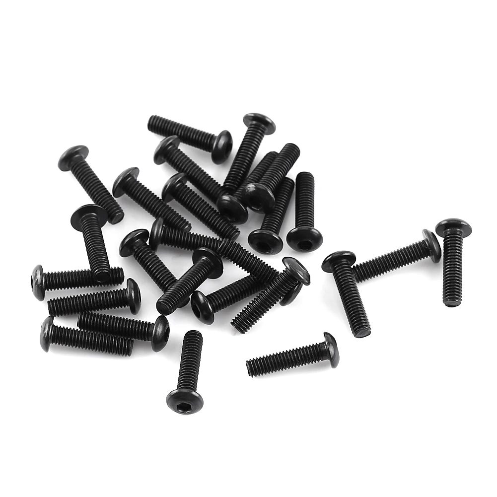 300Pcs M3 Alloy Steel Screws Hex Socket Round Head Cap Black Screw Furniture Fastener Bolt M3 * 4mm/5mm/6mm/8mm/10mm/12mm
300Pcs M3 Alloy Steel Screws Hex Socket Round Head Cap Black Screw Furniture Fastener Bolt M3 * 4mm/5mm/6mm/8mm/10mm/12mm
