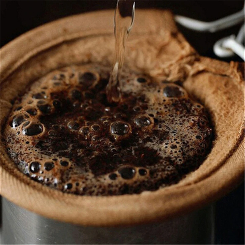New Arrive Reusable Coffee Filter Bag With Stainless Steel Handle Flannel Cloth Coffee And Tea Tools
New Arrive Reusable Coffee Filter Bag With Stainless Steel Handle Flannel Cloth Coffee And Tea Tools