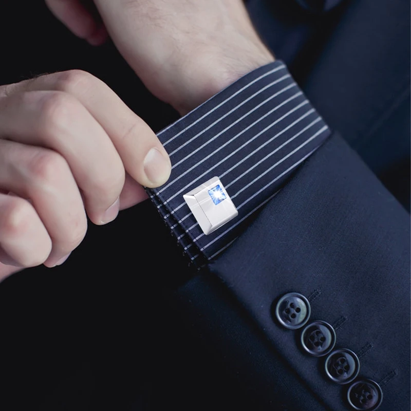 Men's Wedding Cufflinks High Quality Fashion Silver Square Cufflinks Men's Luxury Crystal Shirt Cufflinks | Tie Clip 1.5*1.5cm 
Men's Wedding Cufflinks High Quality Fashion Silver Square Cufflinks Men's Luxury Crystal Shirt Cufflinks | Tie Clip 1.5*1.5cm