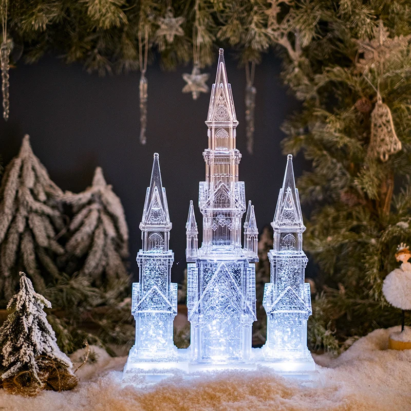 Christmas crystal ball snow house music box building model ornament Christmas tree decoration
Christmas crystal ball snow house music box building model ornament Christmas tree decoration