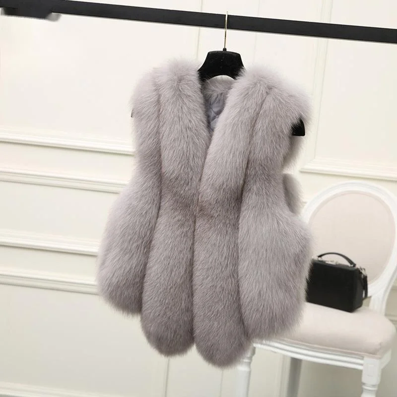 2021 Winter Sleeveless Leather Coat Vest Faux Fur Woman Jacket Women Solid Color Fur Warm Vest Women Fashion Fur Vest
2021 Winter Sleeveless Leather Coat Vest Faux Fur Woman Jacket Women Solid Color Fur Warm Vest Women Fashion Fur Vest
