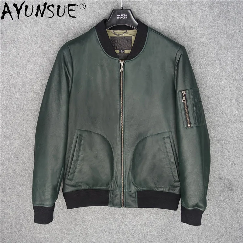 AYUNSUE Real Sheepskin Leather Jacket Men Clothing 5XL Ultra Coat Autumn Men's Clothes Baseball Jackets Ropa De Hombre LXR510
AYUNSUE Real Sheepskin Leather Jacket Men Clothing 5XL Ultra Coat Autumn Men's Clothes Baseball Jackets Ropa De Hombre LXR510