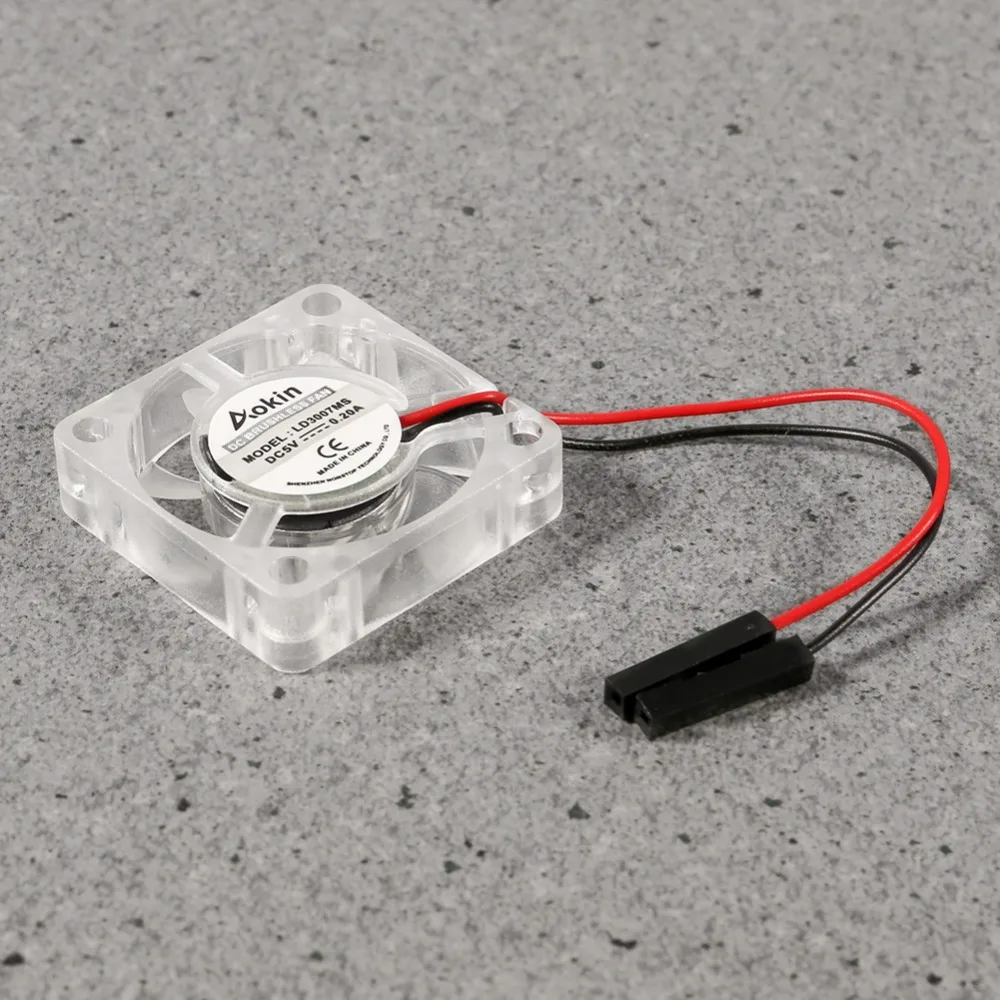 Вентилятор для Raspberry Pi 4 прозрачный охлаждающий вентилятор постоянного тока без