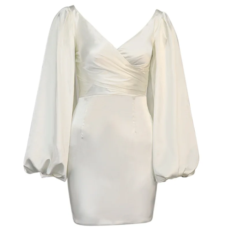 2021 Spring and Summer New Hot-selling Sexy Women's Solid Color Strapless One-neck Short Skirt Dress
2021 Spring and Summer New Hot-selling Sexy Women's Solid Color Strapless One-neck Short Skirt Dress