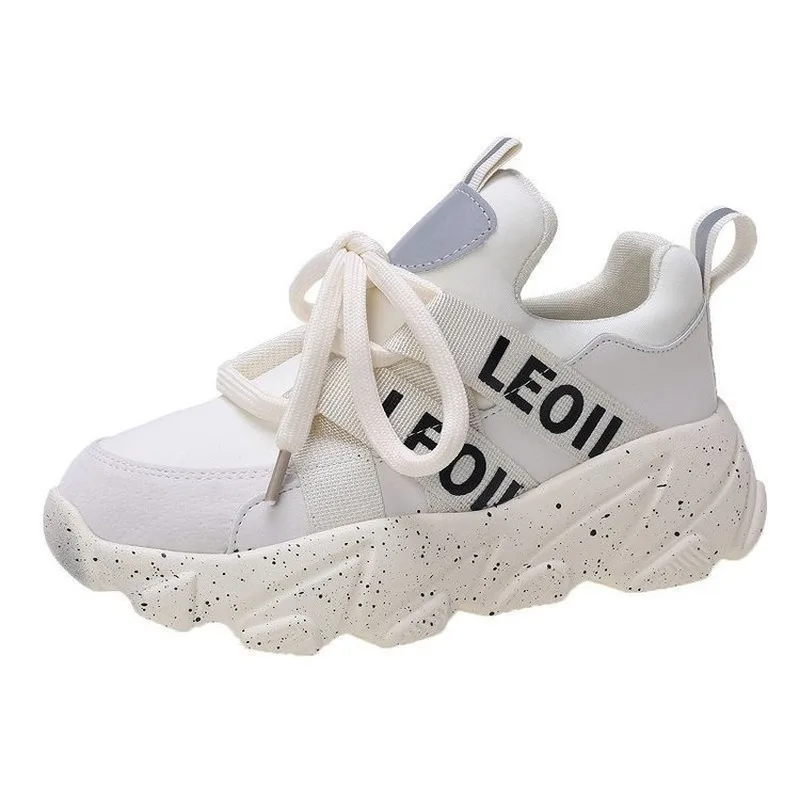 Кроссовки LEOSOXS женские на платформе, повседневная Вулканизированная подошва, плоская подошва, белые/черные, Осень-зима 2020 
Кроссовки LEOSOXS женские на платформе, повседневная Вулканизированная подошва, плоская подошва, белые/черные, Осень-зима 2020
