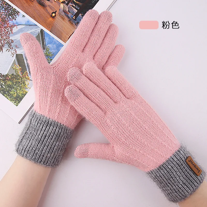 Women's Cashmere Knitted Winter Gloves Women Autumn Warm Thick Couple Gloves Touch Screen Skiing Gloves Hand for Winter Gloves
Women's Cashmere Knitted Winter Gloves Women Autumn Warm Thick Couple Gloves Touch Screen Skiing Gloves Hand for Winter Gloves