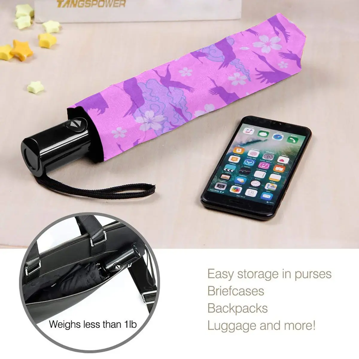 Automatic Umbrella Flying Japanese Cranes On Asiatic Clouds And Sakura Silhouette three-fold umbrella women men rain umbrella
Automatic Umbrella Flying Japanese Cranes On Asiatic Clouds And Sakura Silhouette three-fold umbrella women men rain umbrella