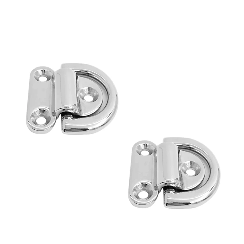 2PCS Marine Grade 316 Stainless Steel Boat Lashing D Ring Tie Down Cleat for Yacht Motorboat Truck
2PCS Marine Grade 316 Stainless Steel Boat Lashing D Ring Tie Down Cleat for Yacht Motorboat Truck