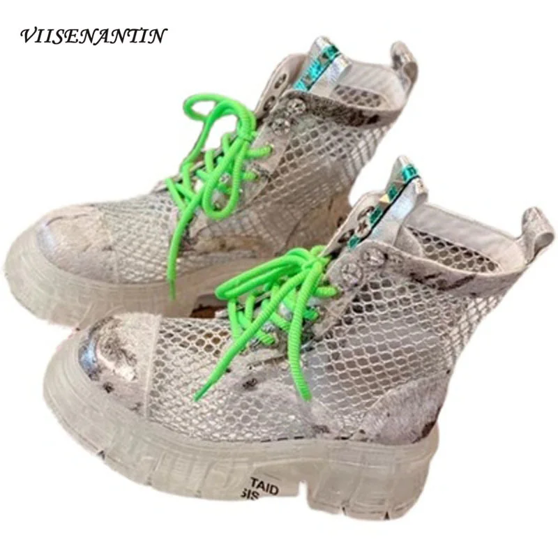 Crystal Thick-soled Colorful Horsehair Sandals with Diamonds Summer Thin Breathable Mesh Hollow Boots High-top Sandals
Crystal Thick-soled Colorful Horsehair Sandals with Diamonds Summer Thin Breathable Mesh Hollow Boots High-top Sandals