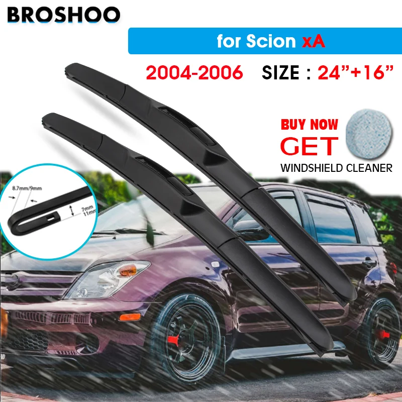 Щетка стеклоочистителя для Scion xA 24 "+ 16" 2004-2006 Авто Стеклоочистители для лобового стекла лезвия для мытья окон подходит для U Hook Arms
Щетка стеклоочистителя для Scion xA 24 "+ 16" 2004-2006 Авто Стеклоочистители для лобового стекла лезвия для мытья окон подходит для U Hook Arms