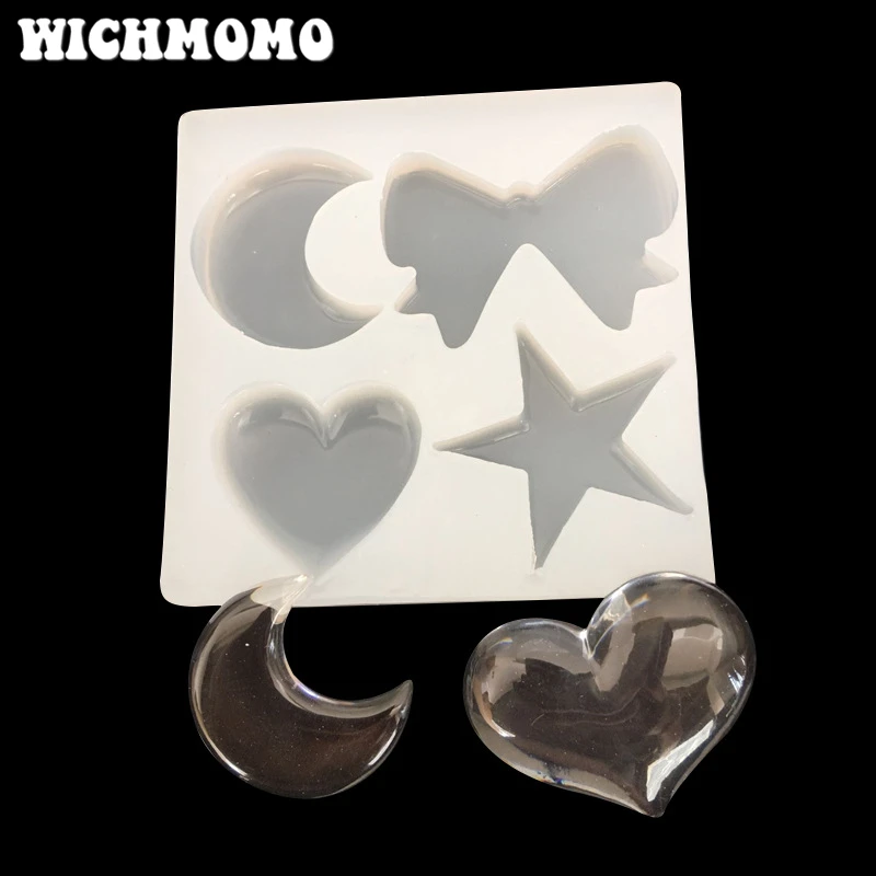 2021 1PCS Moon Stars Charms Pendant Craft DIY UV Resin Liquid Silicone Molds for Earring Necklace Decorations Making Jewelry
2021 1PCS Moon Stars Charms Pendant Craft DIY UV Resin Liquid Silicone Molds for Earring Necklace Decorations Making Jewelry