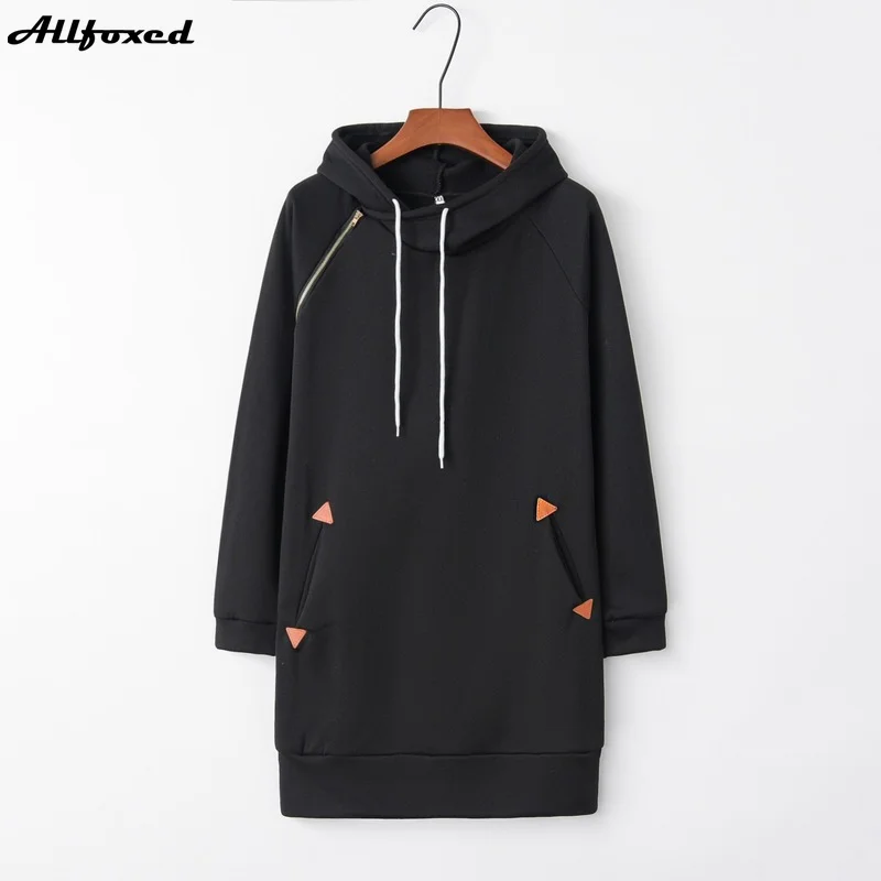 Allfoxed Sweatshirt Dresses Women Hoodie Dress Solid Pocket Cord Tunic Women Dress Drawstring Long Sleeve Zipper Casual Wear
Allfoxed Sweatshirt Dresses Women Hoodie Dress Solid Pocket Cord Tunic Women Dress Drawstring Long Sleeve Zipper Casual Wear