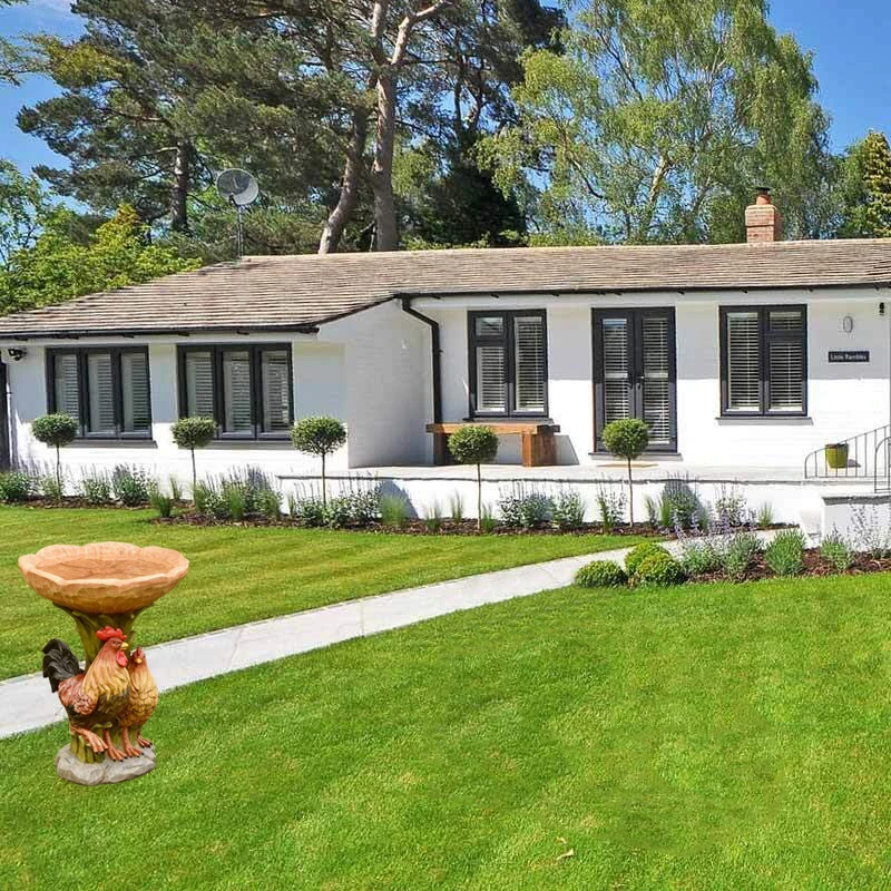 Garden Outdoor Decoration Resin Rooster And Chicken Birdbath Bird Supplies Garden Yard Lawn Ornament Decor Sculpture Jardin
Garden Outdoor Decoration Resin Rooster And Chicken Birdbath Bird Supplies Garden Yard Lawn Ornament Decor Sculpture Jardin