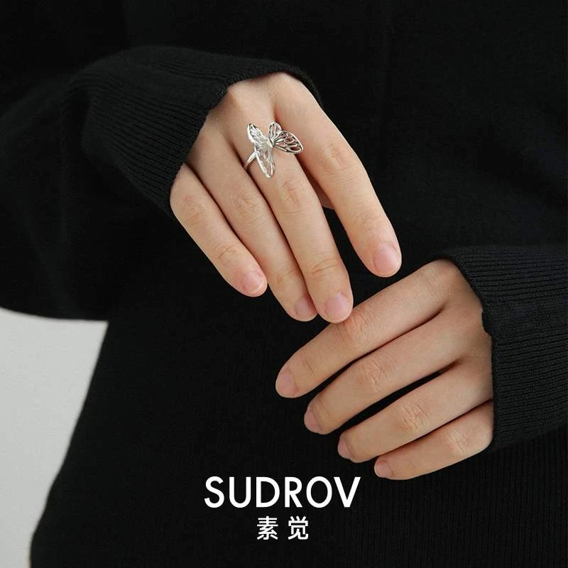 Sudrov 2020 New Sterling Silver Special-Interest Design High-Grade Butterfly Ring Female Personality Stylish Index Finger Ring
Sudrov 2020 New Sterling Silver Special-Interest Design High-Grade Butterfly Ring Female Personality Stylish Index Finger Ring