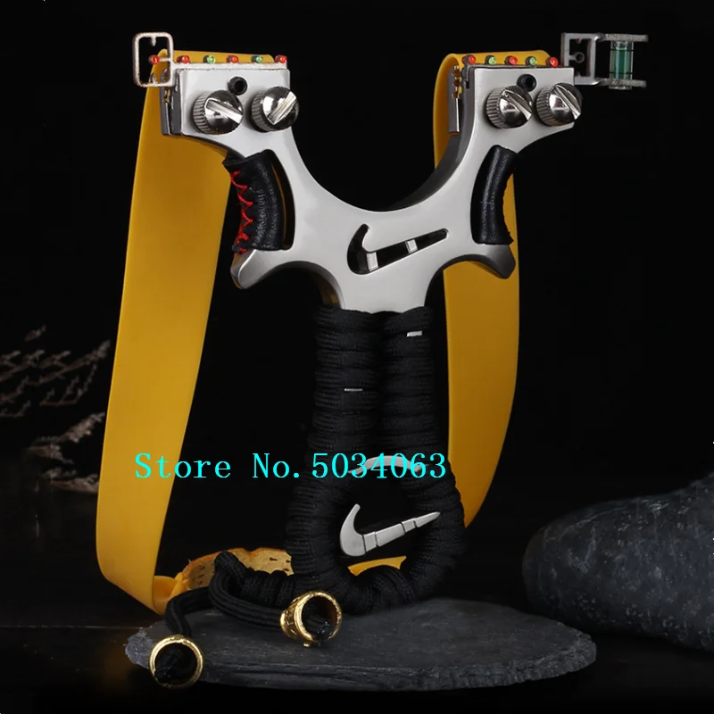 New high-power stainless steel slingshot high precision flat leather slingshot outdoor hunting professional bow shooting 2020
New high-power stainless steel slingshot high precision flat leather slingshot outdoor hunting professional bow shooting 2020