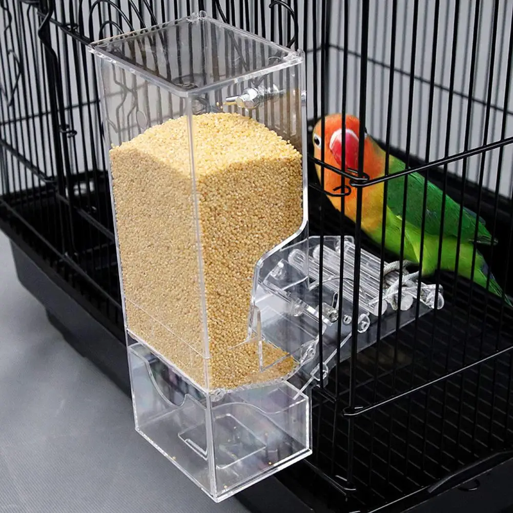 1pc Bird Feeder Bird Poultry Feeder Automatic Acrylic Food Container Parrot Splash Proof Bird Feeding Device Cage Accessories
1pc Bird Feeder Bird Poultry Feeder Automatic Acrylic Food Container Parrot Splash Proof Bird Feeding Device Cage Accessories