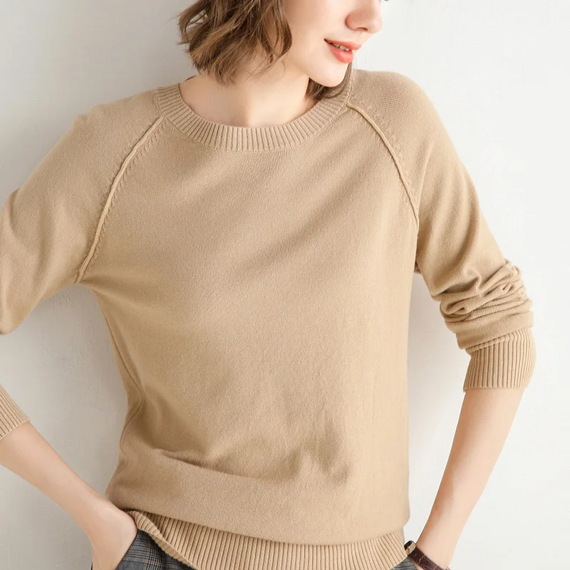 Women's Sweater Pullovers Female Solid Color O-neck Long Sleeves With Autumn And Winter Knitted Bottoming 2020 New Tops Kintted
Women's Sweater Pullovers Female Solid Color O-neck Long Sleeves With Autumn And Winter Knitted Bottoming 2020 New Tops Kintted