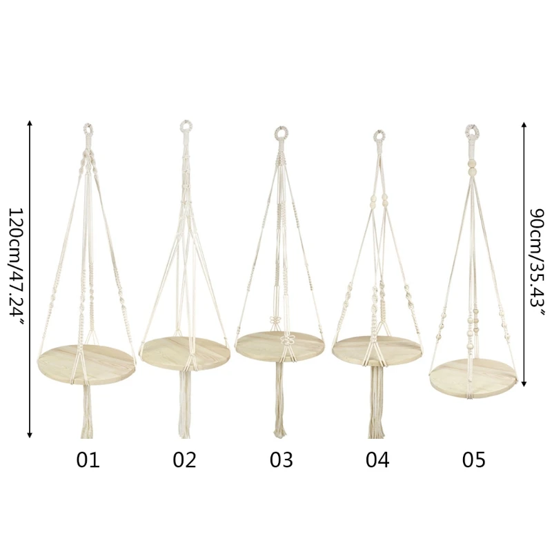 Nordic Macrame Plant Hanger with Round Wooden Plate Tray Woven Tassels Indoor Hanging Planter Shelf Flower Pot Holder
Nordic Macrame Plant Hanger with Round Wooden Plate Tray Woven Tassels Indoor Hanging Planter Shelf Flower Pot Holder