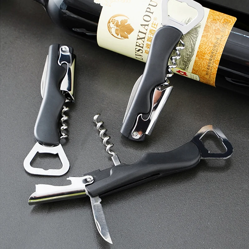 Портативная открывалка для бутылок 4 в 1, многофункциональная Бытовая подставка с ножом, штопор, кухонные инструменты 
Портативная открывалка для бутылок 4 в 1, многофункциональная Бытовая подставка с ножом, штопор, кухонные инструменты