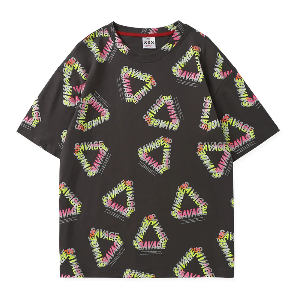 Men T Shirt Hip Hop Harajuku Streetwear Triangle Colorful Tshirt Oversize New Arrive 100% Cotton Tops Tees Male Couple T-Shirt
Men T Shirt Hip Hop Harajuku Streetwear Triangle Colorful Tshirt Oversize New Arrive 100% Cotton Tops Tees Male Couple T-Shirt