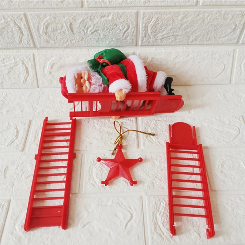 Santa Claus Climbing Ladder Electric Santa Claus Doll Christmas Tree Hanging Ornaments Outdoor Indoor Home Decoration
Santa Claus Climbing Ladder Electric Santa Claus Doll Christmas Tree Hanging Ornaments Outdoor Indoor Home Decoration