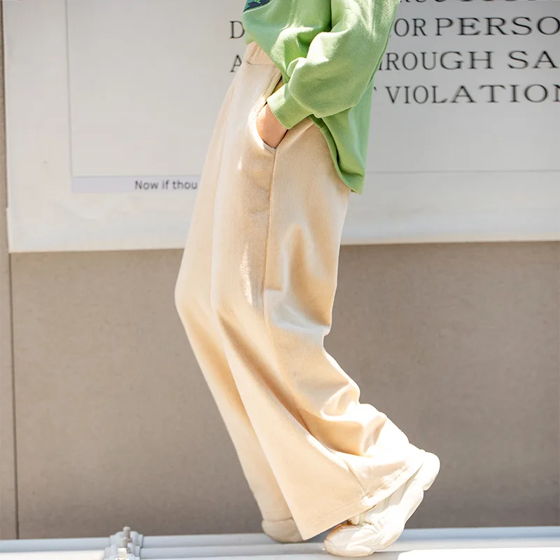 2020 Autumn New Korean style girls' straight wide leg pants medium and large children's wear loose mop pants children's pants
2020 Autumn New Korean style girls' straight wide leg pants medium and large children's wear loose mop pants children's pants
