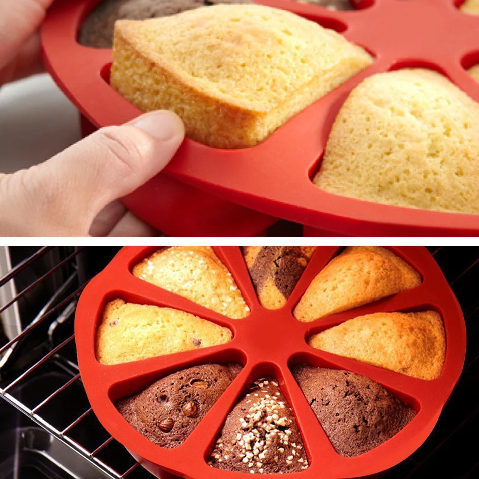 8 Cavity Silicone Cake Mold Triangle Shape DIY Muffin Baking Tools Non-stick Scone Pans Bakeware
8 Cavity Silicone Cake Mold Triangle Shape DIY Muffin Baking Tools Non-stick Scone Pans Bakeware