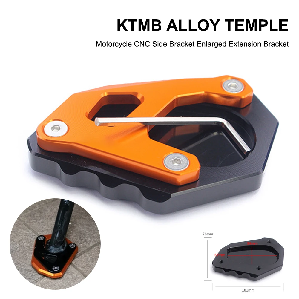Motorcycle Accessories CNC Kickstand Foot Side Stand Extension Pad Support Plate For 1290 1050 1190 ADV Accessories
Motorcycle Accessories CNC Kickstand Foot Side Stand Extension Pad Support Plate For 1290 1050 1190 ADV Accessories