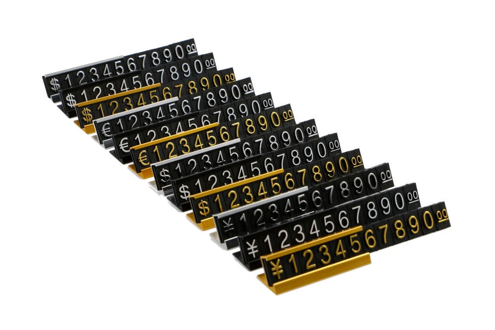 10 Sets Jewelry Price Display Label Tag Adjustable Combined Number Retail Counter Cube Assembly Numberal Sign With Metal Stand
10 Sets Jewelry Price Display Label Tag Adjustable Combined Number Retail Counter Cube Assembly Numberal Sign With Metal Stand