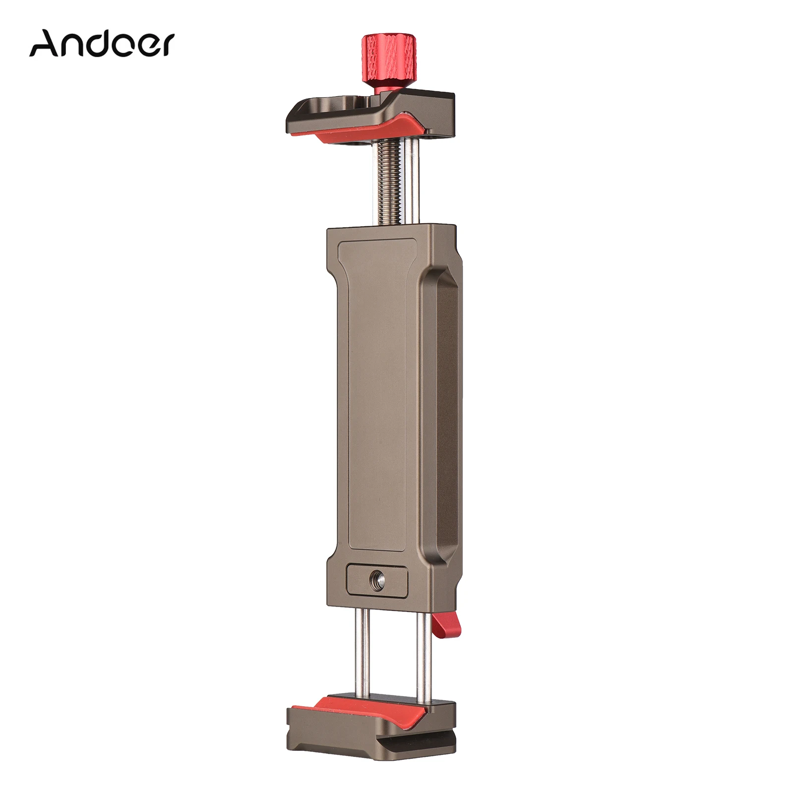 Andoer Tablet Tripod Mount Aluminum Alloy Tablet Holder 108-242mm Clamp Width Dual Cold Shoe Mounts for iPad/iPad Mini/ iPad Pro
Andoer Tablet Tripod Mount Aluminum Alloy Tablet Holder 108-242mm Clamp Width Dual Cold Shoe Mounts for iPad/iPad Mini/ iPad Pro