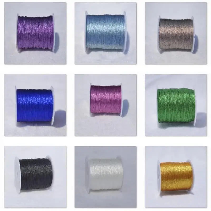 DIY Golden Silver Strands Handmade Accessories For Embroidery Yarn Bracelet Weave Thread
DIY Golden Silver Strands Handmade Accessories For Embroidery Yarn Bracelet Weave Thread