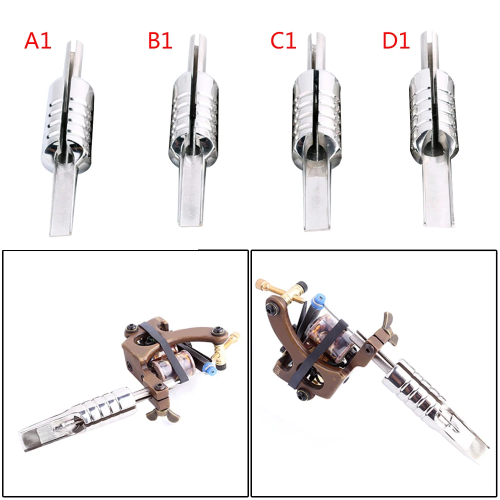 Stainless Steel Tattoo Grip Professional Tattoo Machine Tube Handle Tip for Tattoo Gun Supplies Body Art Tools Silver
Stainless Steel Tattoo Grip Professional Tattoo Machine Tube Handle Tip for Tattoo Gun Supplies Body Art Tools Silver