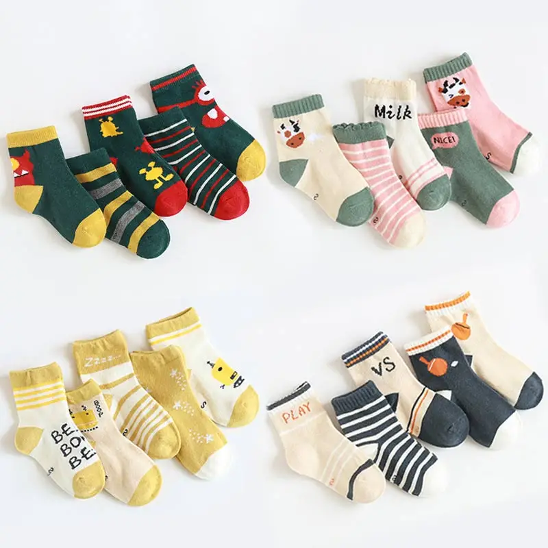 Autumn Winter Cotton Kids Socks 5 Pairs/set Combed Cotton Casual Sport Style For Girls Boys Warm Mid Socks Children Clothing
Autumn Winter Cotton Kids Socks 5 Pairs/set Combed Cotton Casual Sport Style For Girls Boys Warm Mid Socks Children Clothing