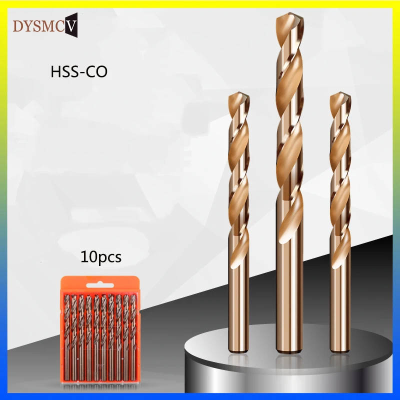 10PCS 0.5mm1.5mm 2.5mm 3.5mm 4.0mm M35 HSS-CO Cobalt Drill Bits HSS Twist Drill Bit For Stainless Steel
10PCS 0.5mm1.5mm 2.5mm 3.5mm 4.0mm M35 HSS-CO Cobalt Drill Bits HSS Twist Drill Bit For Stainless Steel