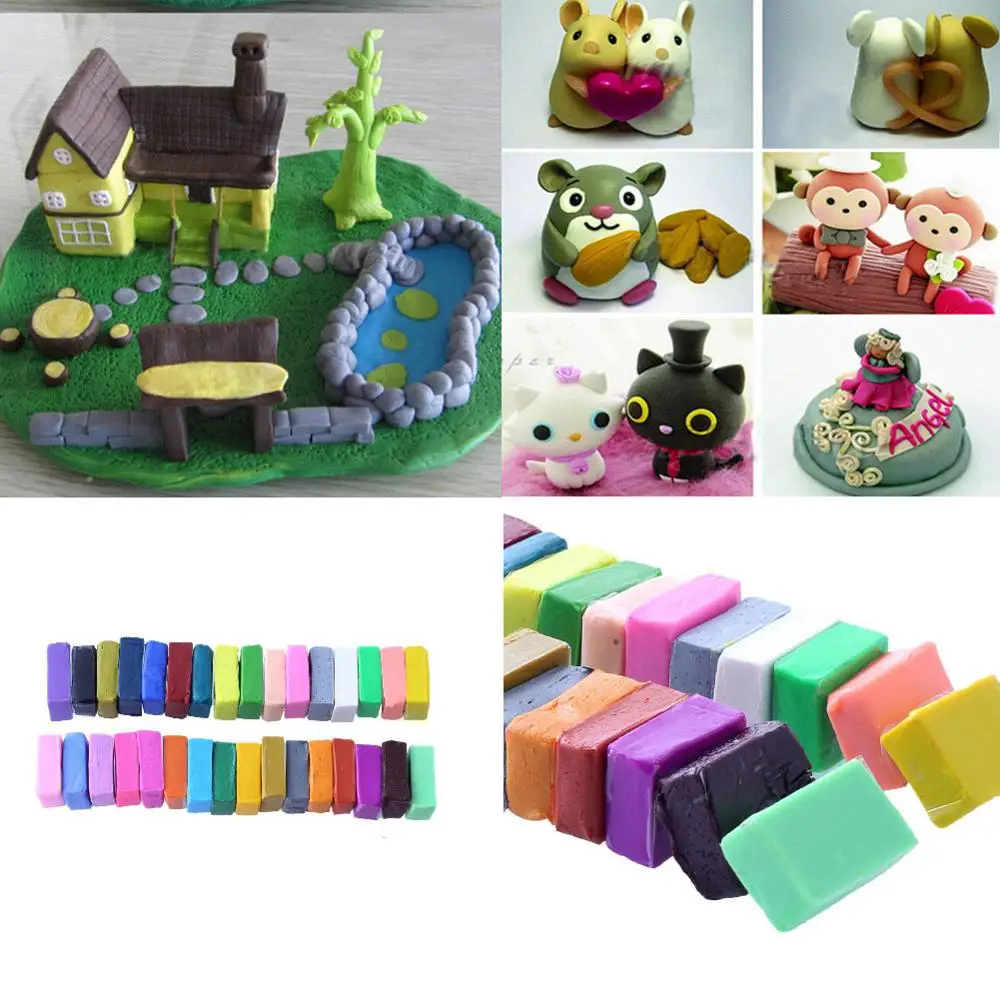 32 Цвет Пластилин Детский Набор для творчества ручная работа игрушки Полимерная