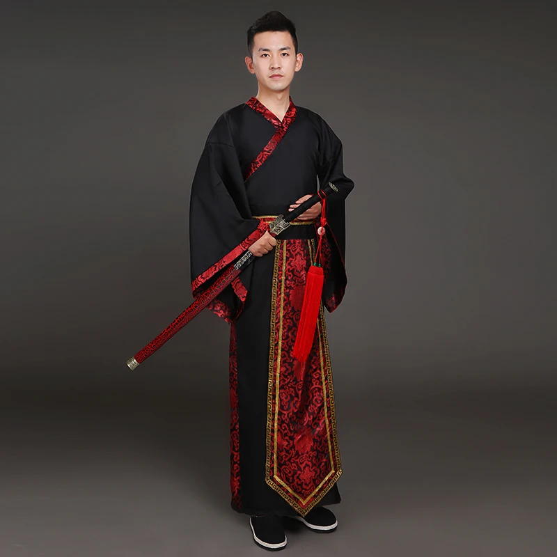 

Мужская одежда династии Тан ханьфу, традиционный китайский костюм для выступлений на сцене, одежда для фотографии в китайском стиле, мужско...