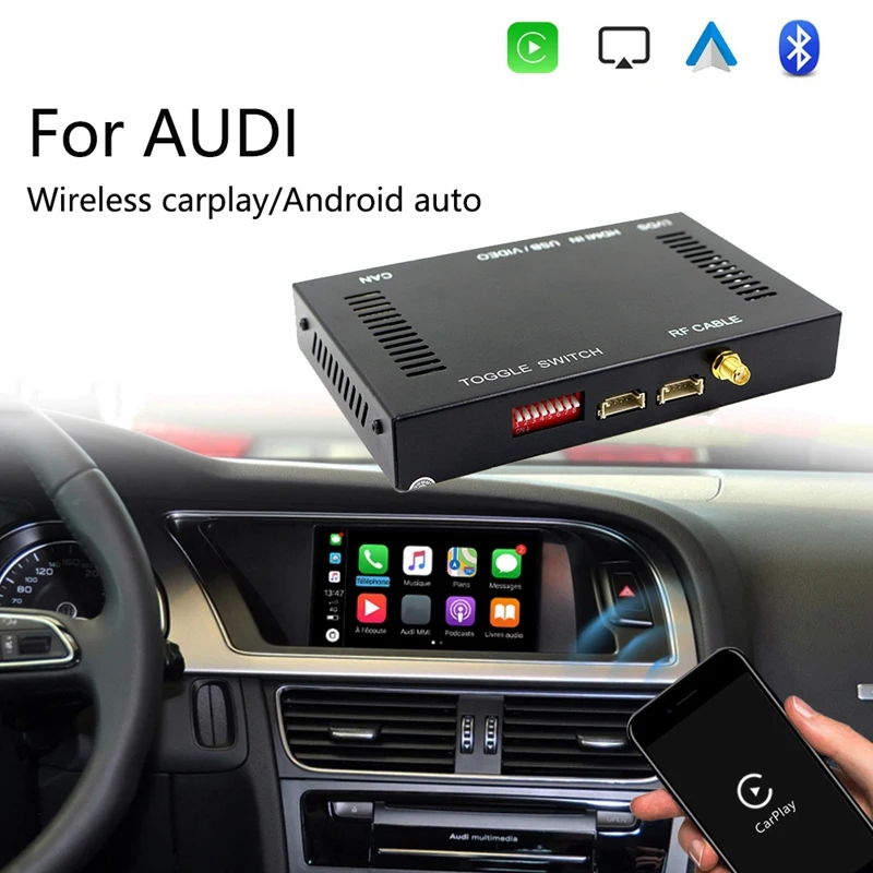 Автомобильный беспроводной приёмник Carplay Android Auto Interface Box для смартфона приемник