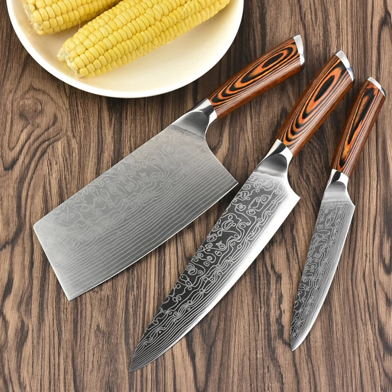 3Pcs/set Stainless Steel Chef Knives Set Sashimi Cuisine Kitchen Knife Set Butcher Knife Fruit Vegetable Knives
3Pcs/set Stainless Steel Chef Knives Set Sashimi Cuisine Kitchen Knife Set Butcher Knife Fruit Vegetable Knives