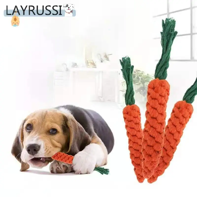 LAYRUSSI Dog Carrot Knot Rope Toys Hand-Woven Clean Teeth Squeaky Toys Cotton Rope Pet Toy Interactive Chew Toy Pet Supplies
LAYRUSSI Dog Carrot Knot Rope Toys Hand-Woven Clean Teeth Squeaky Toys Cotton Rope Pet Toy Interactive Chew Toy Pet Supplies