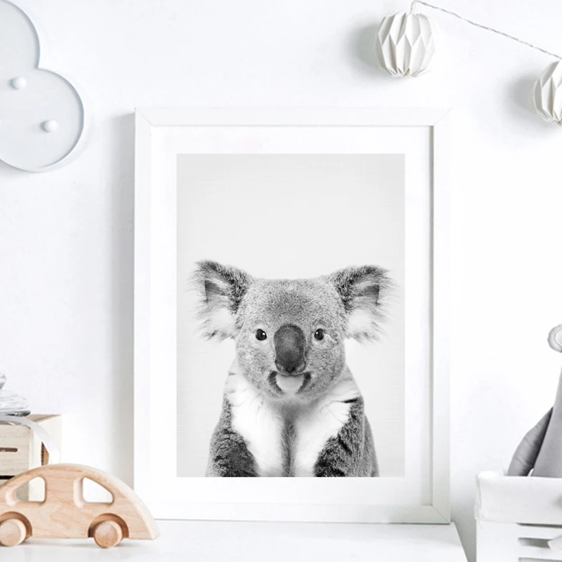 Koala Print Black and White Picture Canvas Painting Wild Life Photography Australian Animal Zoo Poster Nursery Wall Art Decor
Koala Print Black and White Picture Canvas Painting Wild Life Photography Australian Animal Zoo Poster Nursery Wall Art Decor