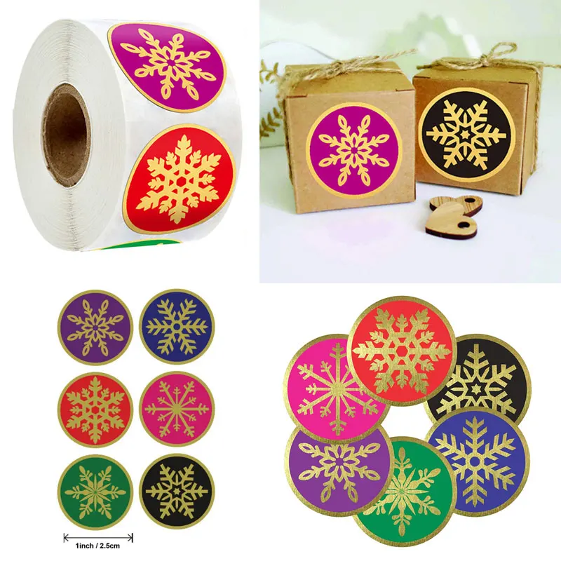 100-500Pcs Snowflake Merry Christmas Stickers 1inch Candy Bag Envelopes Sealing Label Stickers Christmas Gifts Box Decorations
100-500Pcs Snowflake Merry Christmas Stickers 1inch Candy Bag Envelopes Sealing Label Stickers Christmas Gifts Box Decorations