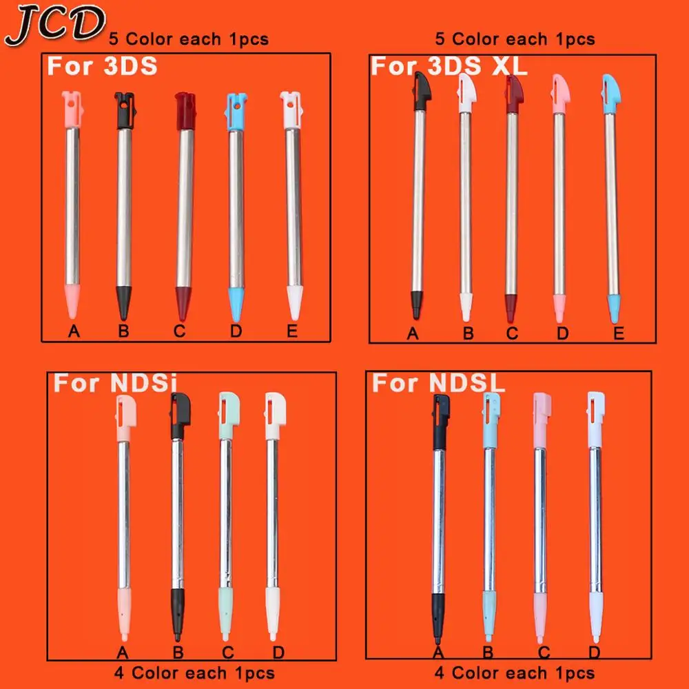 JCD Short Adjustable Styluses Pens For 3DS XL LL Extendable Stylus Touch Pen For NDSi NDSL Gaming Accessory
JCD Short Adjustable Styluses Pens For 3DS XL LL Extendable Stylus Touch Pen For NDSi NDSL Gaming Accessory