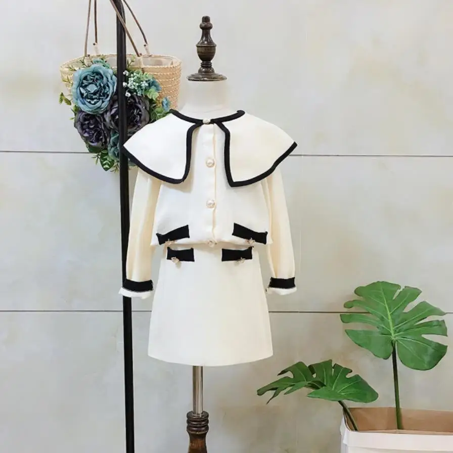 2019 new wholesale girls 2 pcs knitted set sweater coats + skirts princess cotton autumn winter new suits children clothes ws977
2019 new wholesale girls 2 pcs knitted set sweater coats + skirts princess cotton autumn winter new suits children clothes ws977