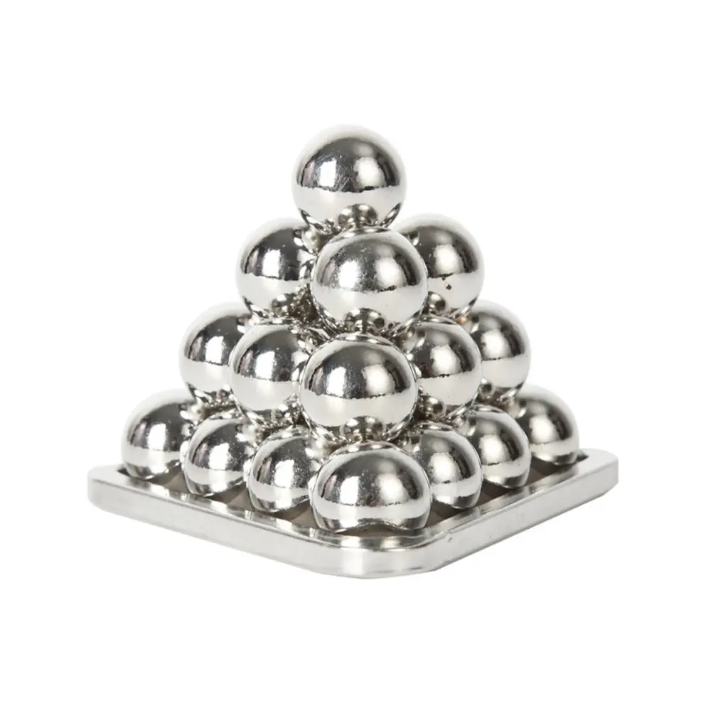 Silver Pyramid Classic Metal Puzzle IQ Test Magic Mind Brain Teaser Puzzles Baffling Game For Adults And Children
Silver Pyramid Classic Metal Puzzle IQ Test Magic Mind Brain Teaser Puzzles Baffling Game For Adults And Children