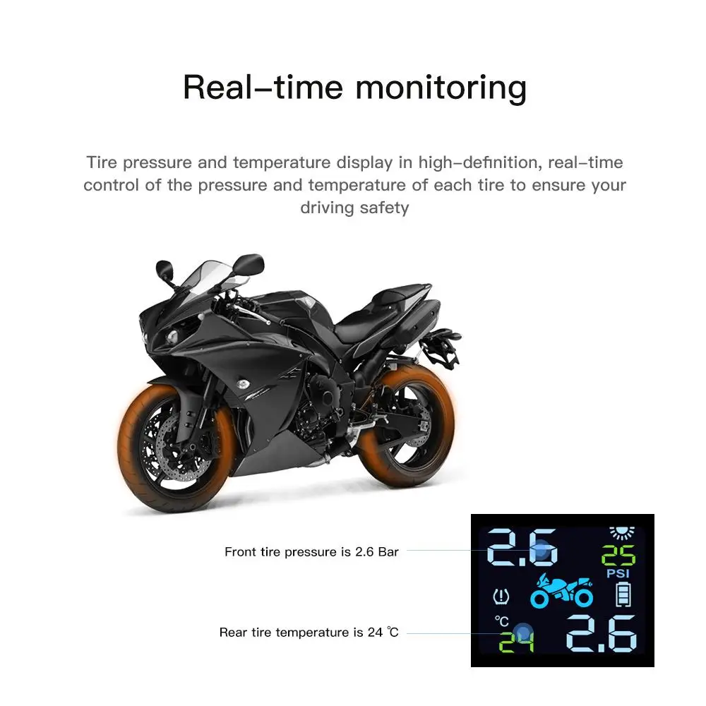 2 шт. датчик TPMS солнечной энергии мониторинг давления в шинах новые шины для мотоцикла система контроля давления 2020 Беспроводная
2 шт. датчик TPMS солнечной энергии мониторинг давления в шинах новые шины для мотоцикла система контроля давления 2020 Беспроводная