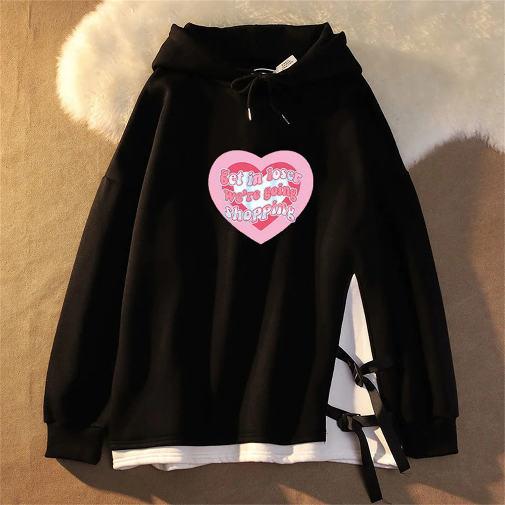 Oversize Patchwork Black Female Hoodie Sweatshirt Autumn Harajuku Women Plus Size Kawaii Fake Two Casual Student Hoodies Coat
Oversize Patchwork Black Female Hoodie Sweatshirt Autumn Harajuku Women Plus Size Kawaii Fake Two Casual Student Hoodies Coat