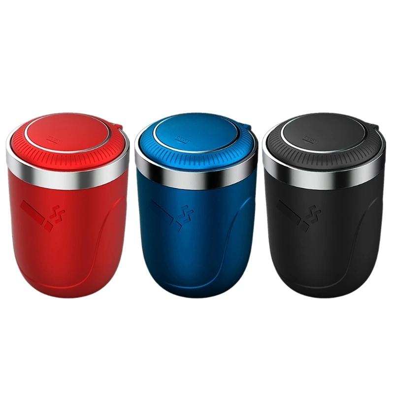 Push type car ashtray with led light Simple and portable smokeless ashtray for car
Push type car ashtray with led light Simple and portable smokeless ashtray for car