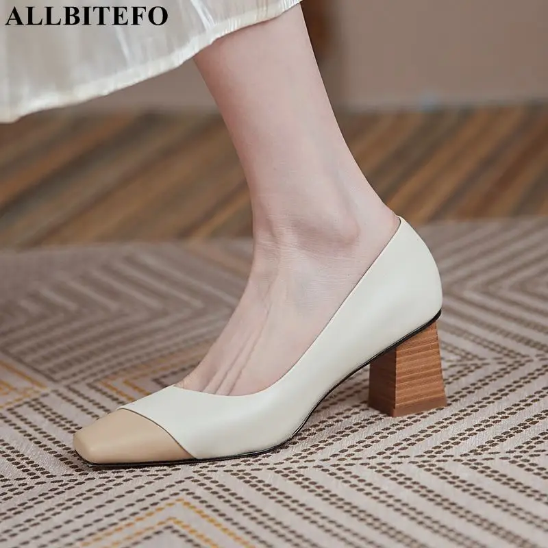 ALLBITEFO Size:33-43 genuine leather thick heels party women shoes women heels shoes brand high heels shoes zapatos de mujer
ALLBITEFO Size:33-43 genuine leather thick heels party women shoes women heels shoes brand high heels shoes zapatos de mujer